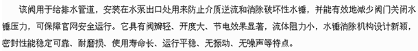 微阻(zǔ)緩閉止回(huí)閥介(jiè)紹